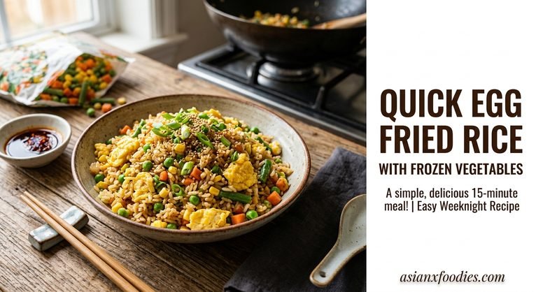Quick Egg Fried Rice with Frozen Vegetables – Easy 20-Minute Recipe