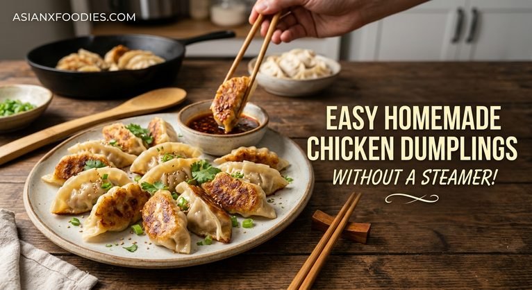 Easy Homemade Chicken Dumplings Without a Steamer