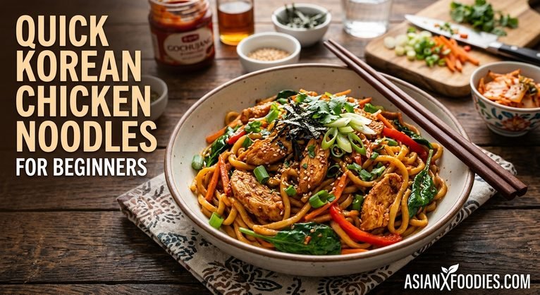 Quick Korean Chicken Noodles for Beginners – Easy, Flavorful, and Ready in 30 Minutes