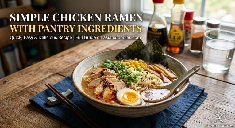 Simple Chicken Ramen with Pantry Ingredients: An Easy and Delicious Homemade Recipe