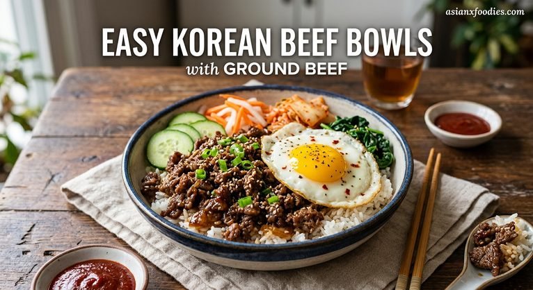 Easy Korean Beef Bowls with Ground Beef – Quick, Flavorful, and Budget-Friendly